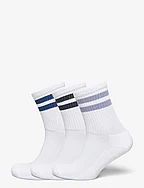 NKMBRYAN 3P TERRY FROTTE SOCK - BRIGHT WHITE