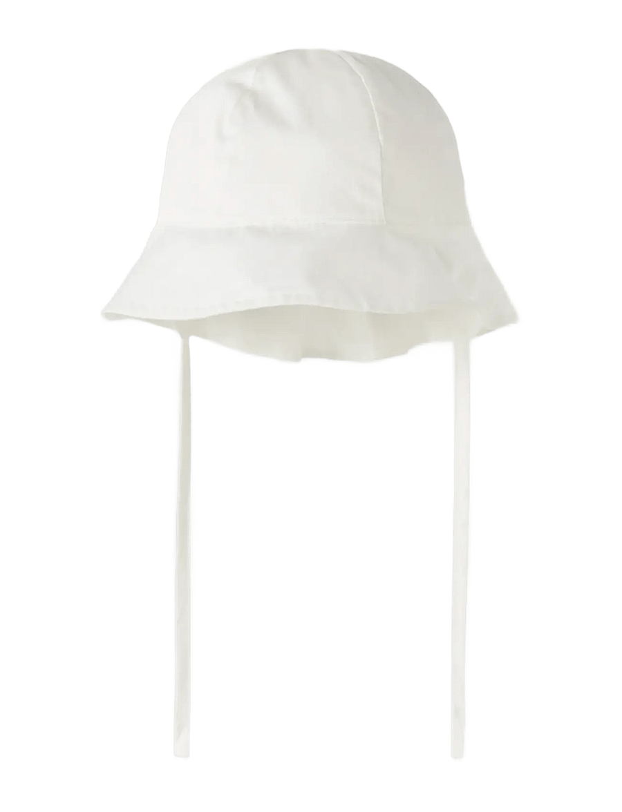 name it - NMNZILU UV HAT W/ EARFLAPS - päikesemütsid - cloud dancer - 2