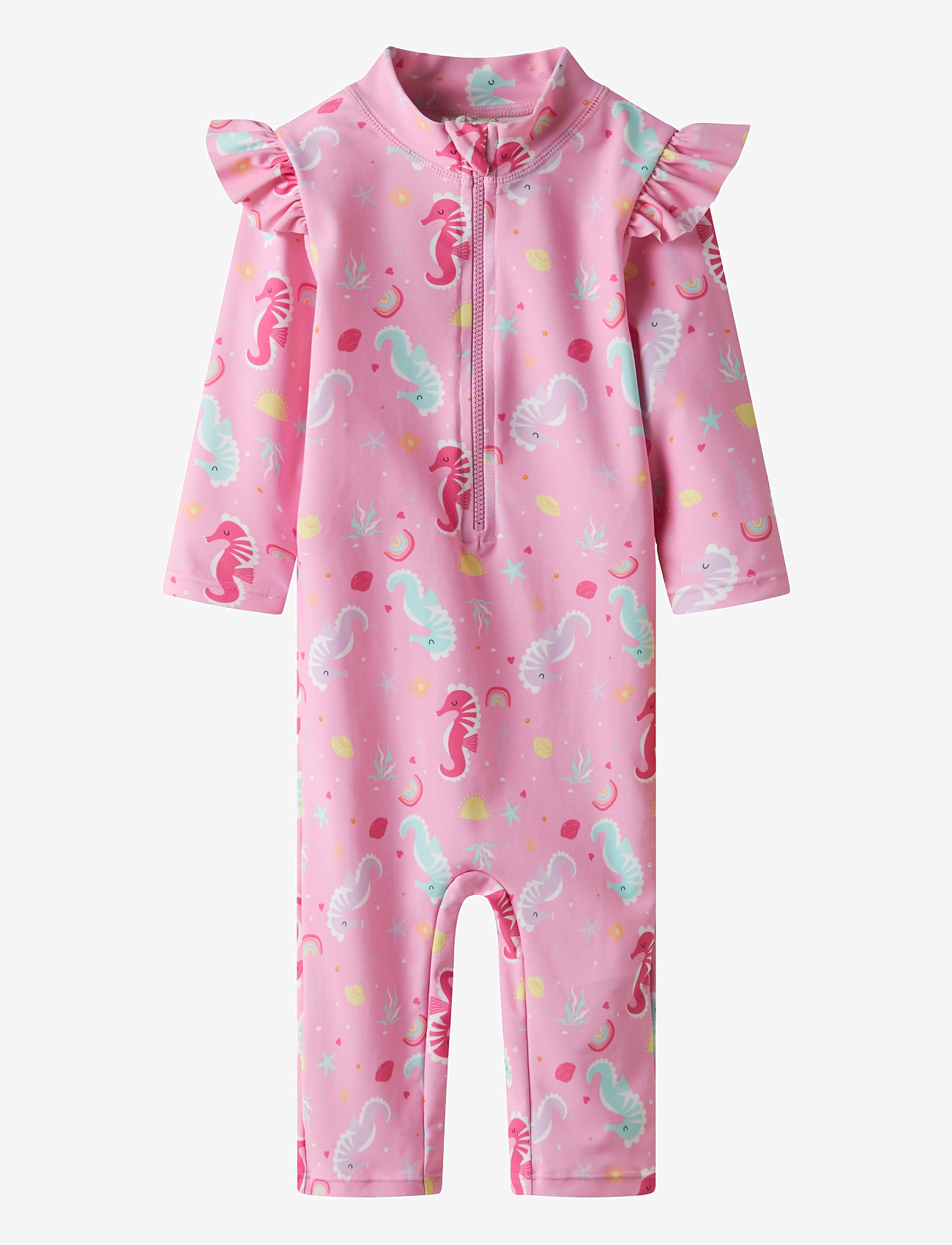name it - NMFZILA 3/4 UV SWIMSUIT - stroje kąpielowe jednoczęściowe - pink frosting - 0