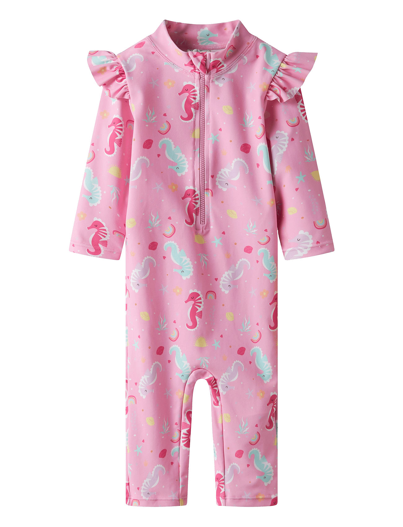 NMFZILA 3/4 UV SWIMSUIT - PINK FROSTING