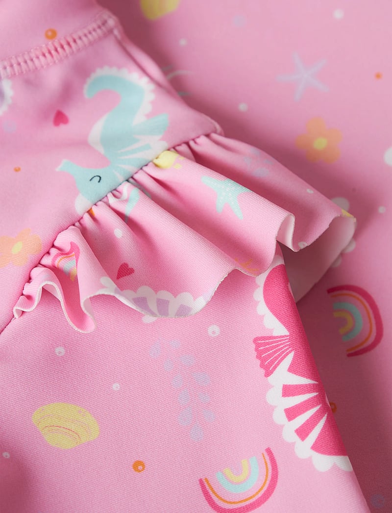 name it - NMFZILA 3/4 UV SWIMSUIT - stroje kąpielowe jednoczęściowe - pink frosting - 2