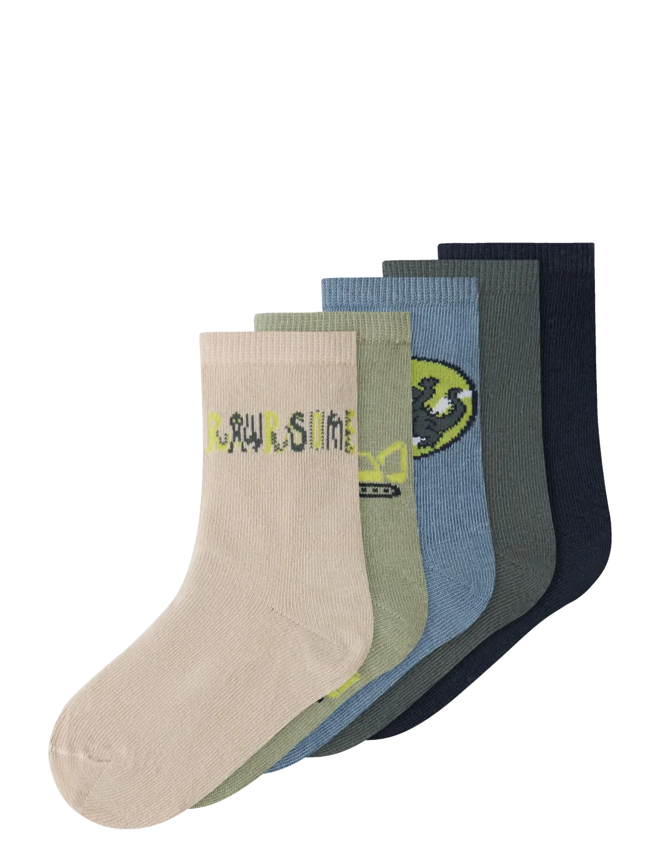 name it NMMVAGN 5P SOCK - Strømper & Strømpebukser - PUMICE STONE / grey