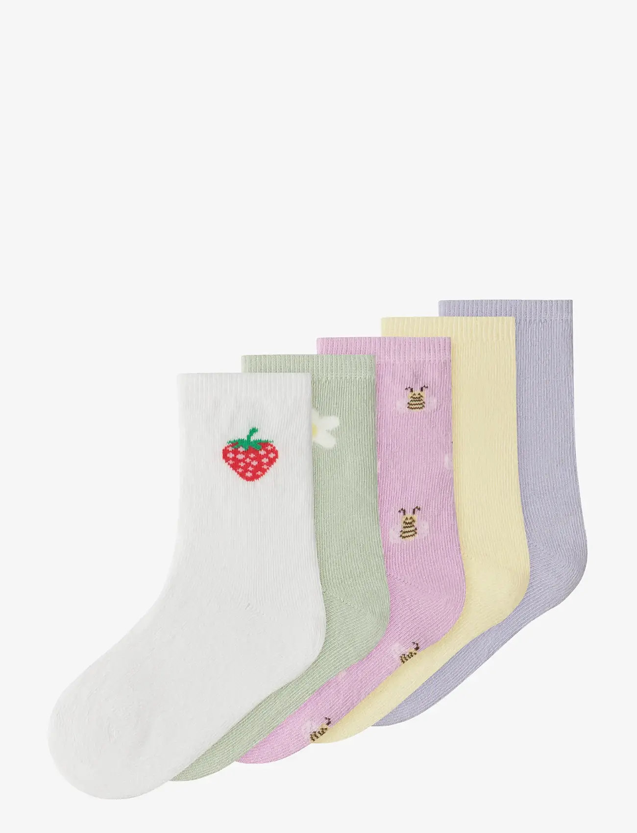 name it - NMFVINNI 5P SOCK - efterårstøj - lavender fog - 1