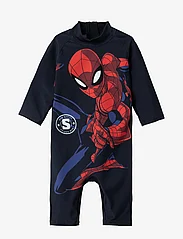 name it - NMMMOTH SPIDERMAN LS UV SUIT MAR - swimsuits - dark sapphire - 1