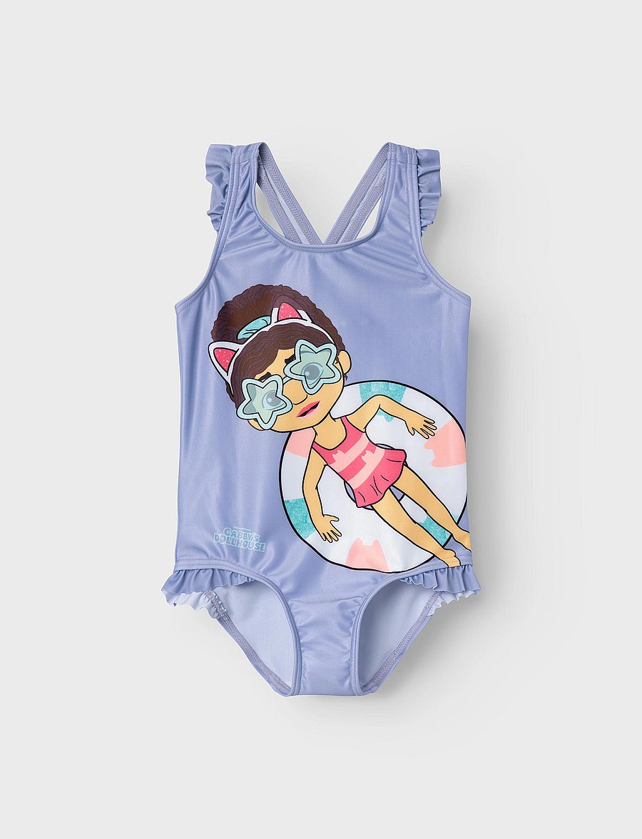 name it - NMFMEDINA GABBY SWIMSUIT BFU - najniższe ceny - heirloom lilac - 0