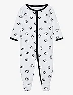 NBMNIGHTSUIT W/F FOOTBALL NOOS - BRIGHT WHITE