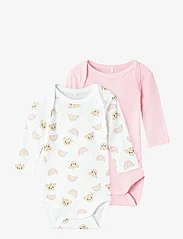 name it - NBFBODY 2P LS ORCHID PINK TEDDY NOOS - pikkade varrukatega - orchid pink - 0