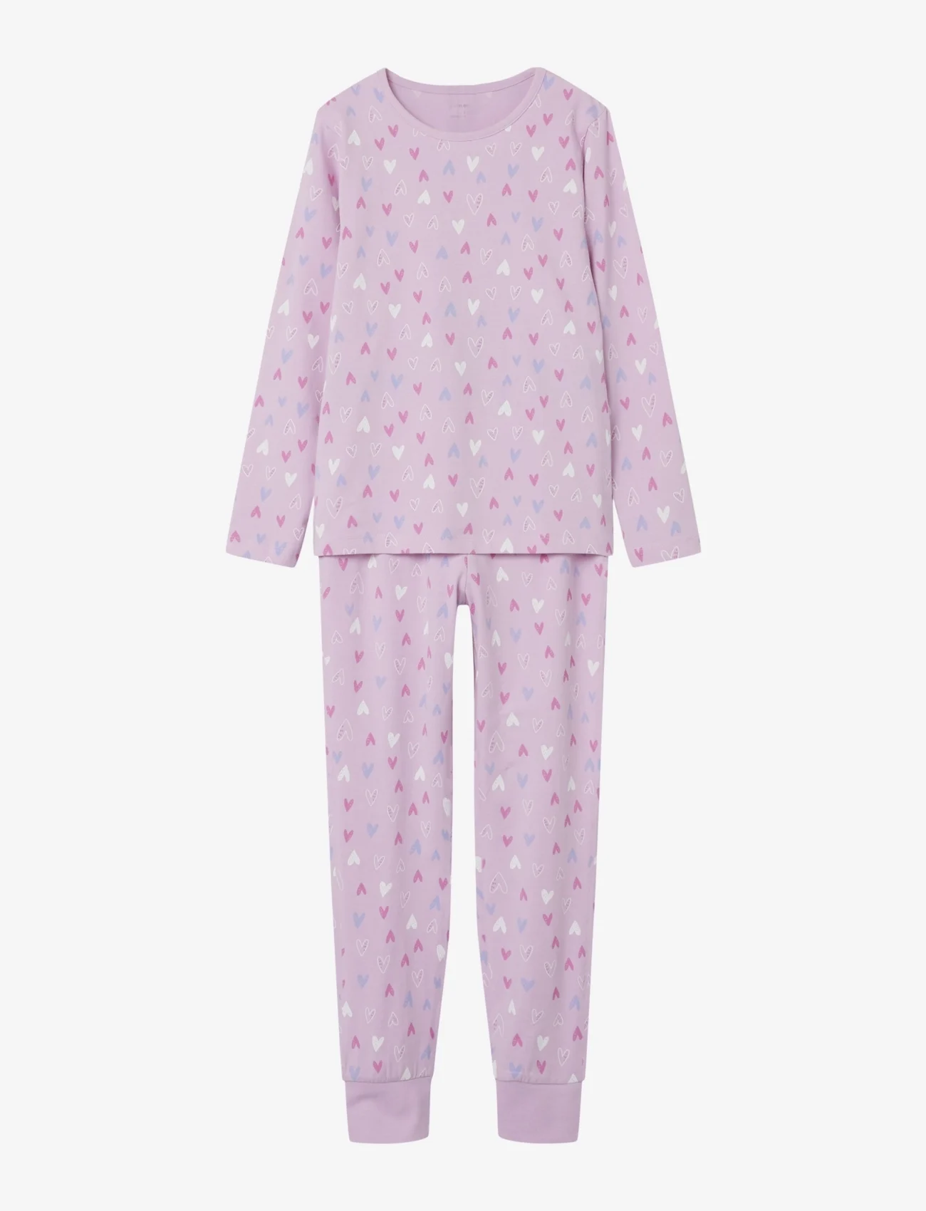 name it - NKFNIGHTSET PINK HEARTS NOOS - pyjamassæt - pink lavender - 0