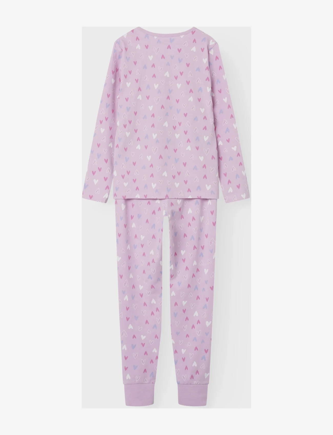name it - NKFNIGHTSET PINK HEARTS NOOS - pyjamassæt - pink lavender - 1