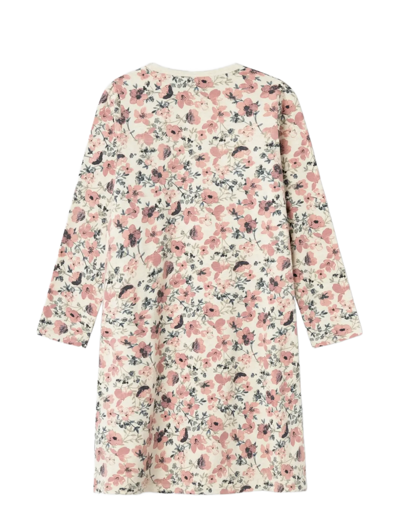 name it - NKFNIGHTGOWN LS NOSTALGIA FLOWER NOOS - nachthemden - peyote melange - 2