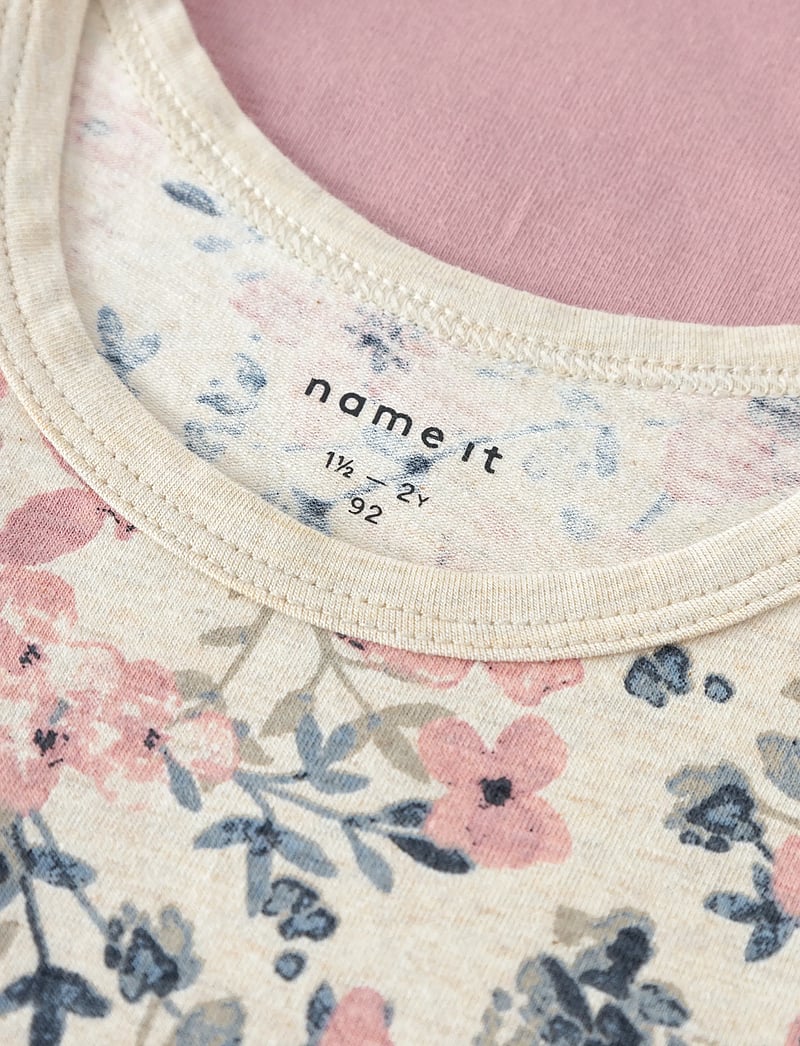 name it - NMFTANK TOP 2P NOSTALGIA FLOWER NOOS - linnen - nostalgia rose - 2