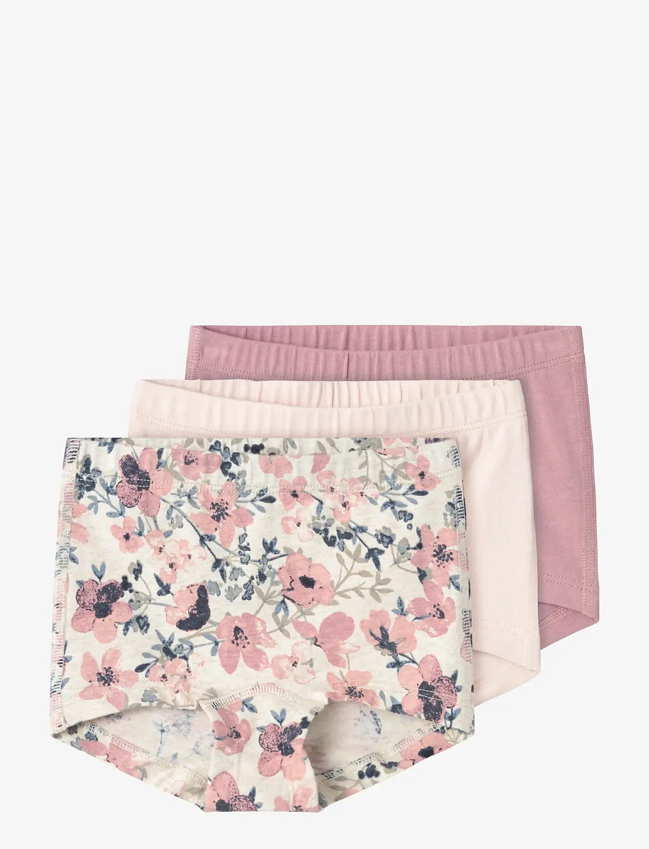 name it NMFTIGHTS 3P NOSTALGIA FLOWER NOOS - Panties - NOSTALGIA ROSE / pink/rose