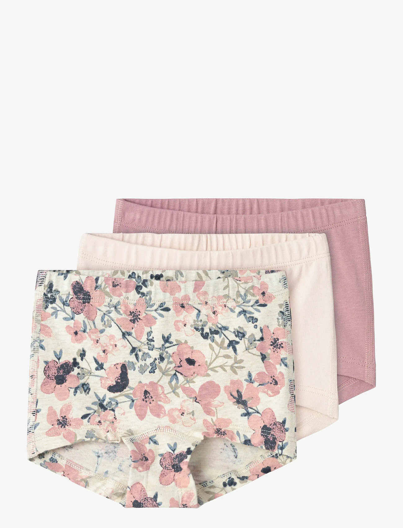 name it - NMFTIGHTS 3P NOSTALGIA FLOWER NOOS - slips - nostalgia rose - 0