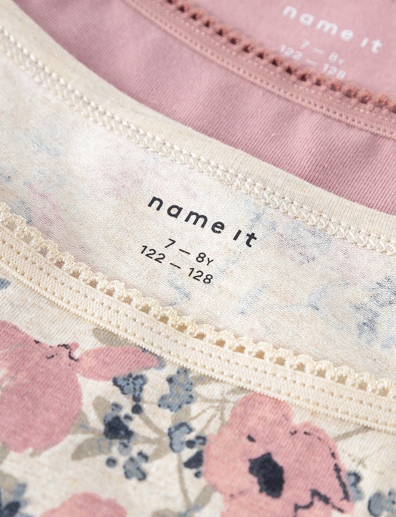 name it - NKFSTRAP TOP 2P NOSTALGIA FLOWER NOOS - alussärgid - nostalgia rose - 3