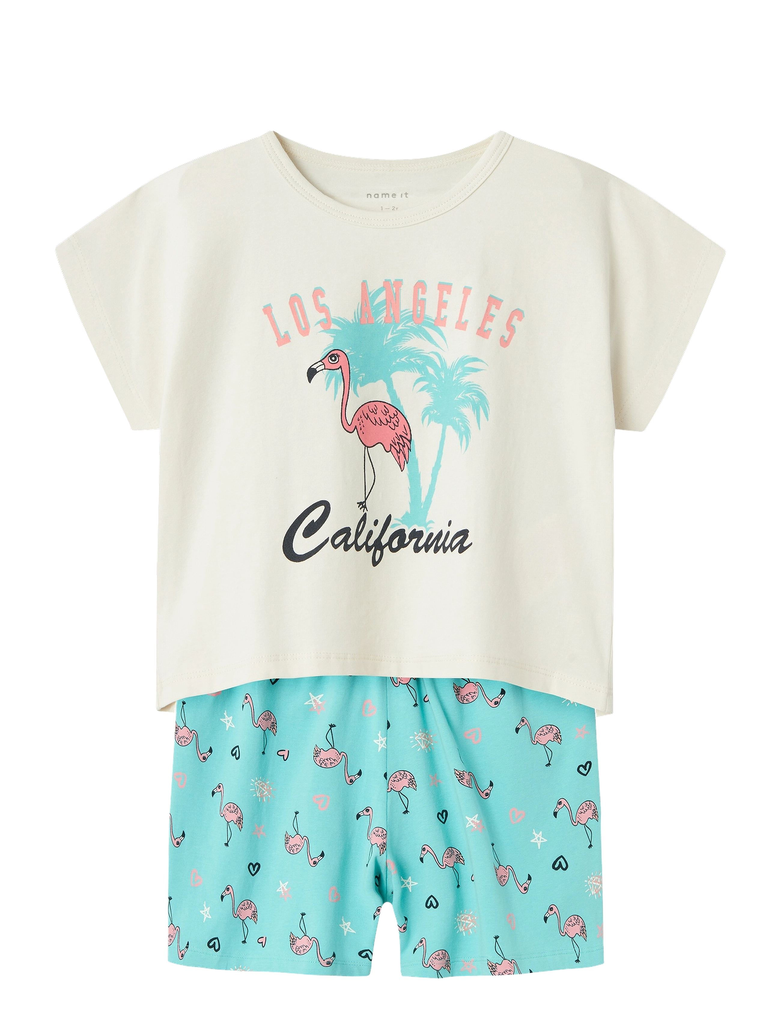 name it - NKFNIGHTSET CAP POOL BLUE FLAMINGO NOOS - pool blue - 1