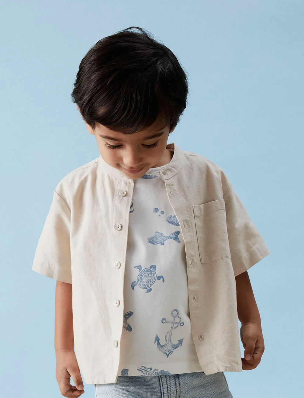 name it - NMMFAHER SS SHIRT - kurzärmlige hemden - peyote - 0