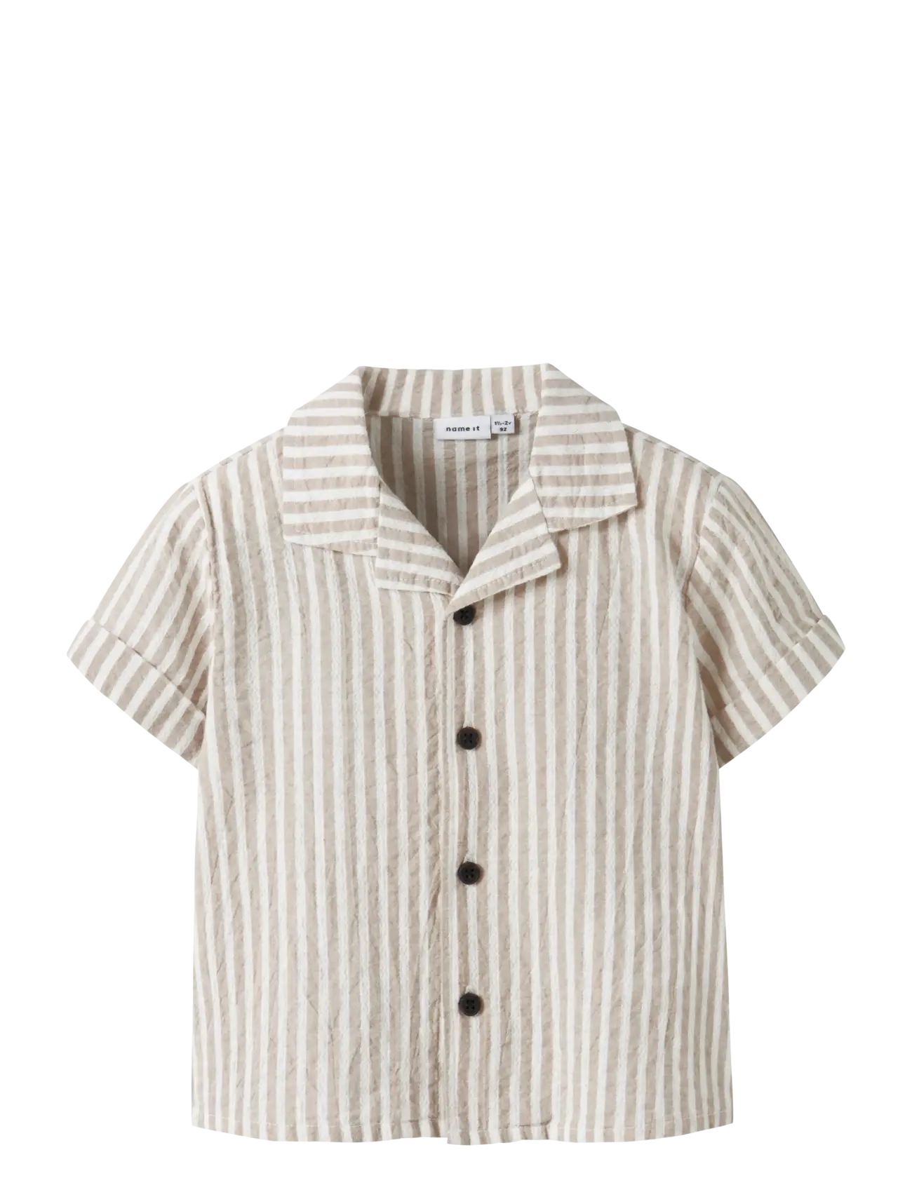 name it NMMFEDENIS SS SHIRT - Kūdikiams 44-92 - CHATEAU GRAY / multi