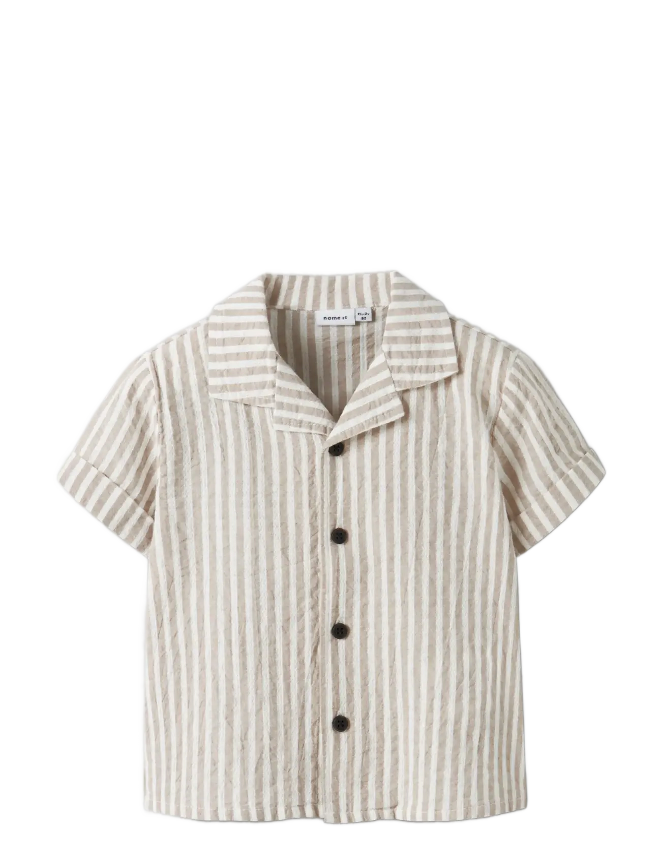 name it - NMMFEDENIS SS SHIRT - kortærmede skjorter - chateau gray - 2