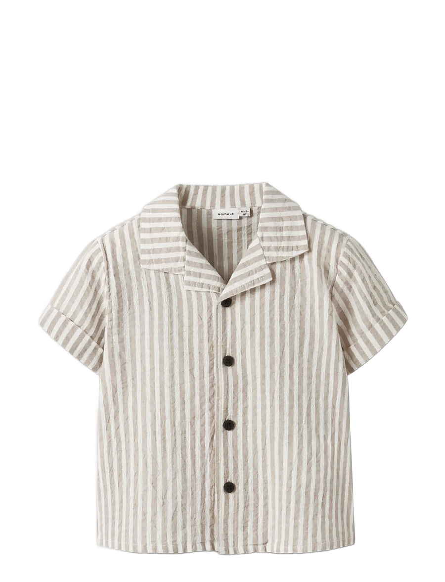 name it - NMMFEDENIS SS SHIRT - kurzärmlige hemden - chateau gray - 2