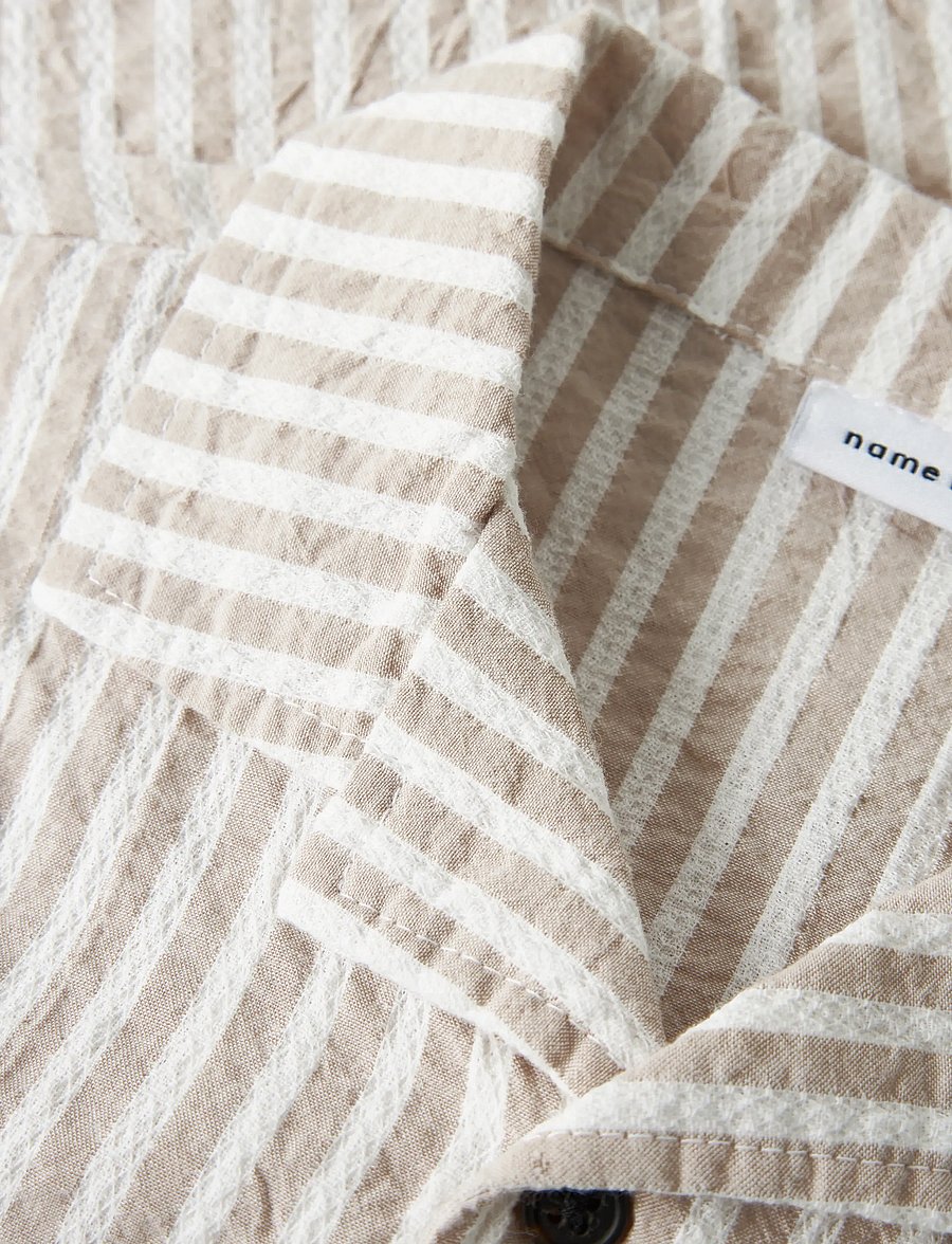 name it - NMMFEDENIS SS SHIRT - kurzärmlige hemden - chateau gray - 3