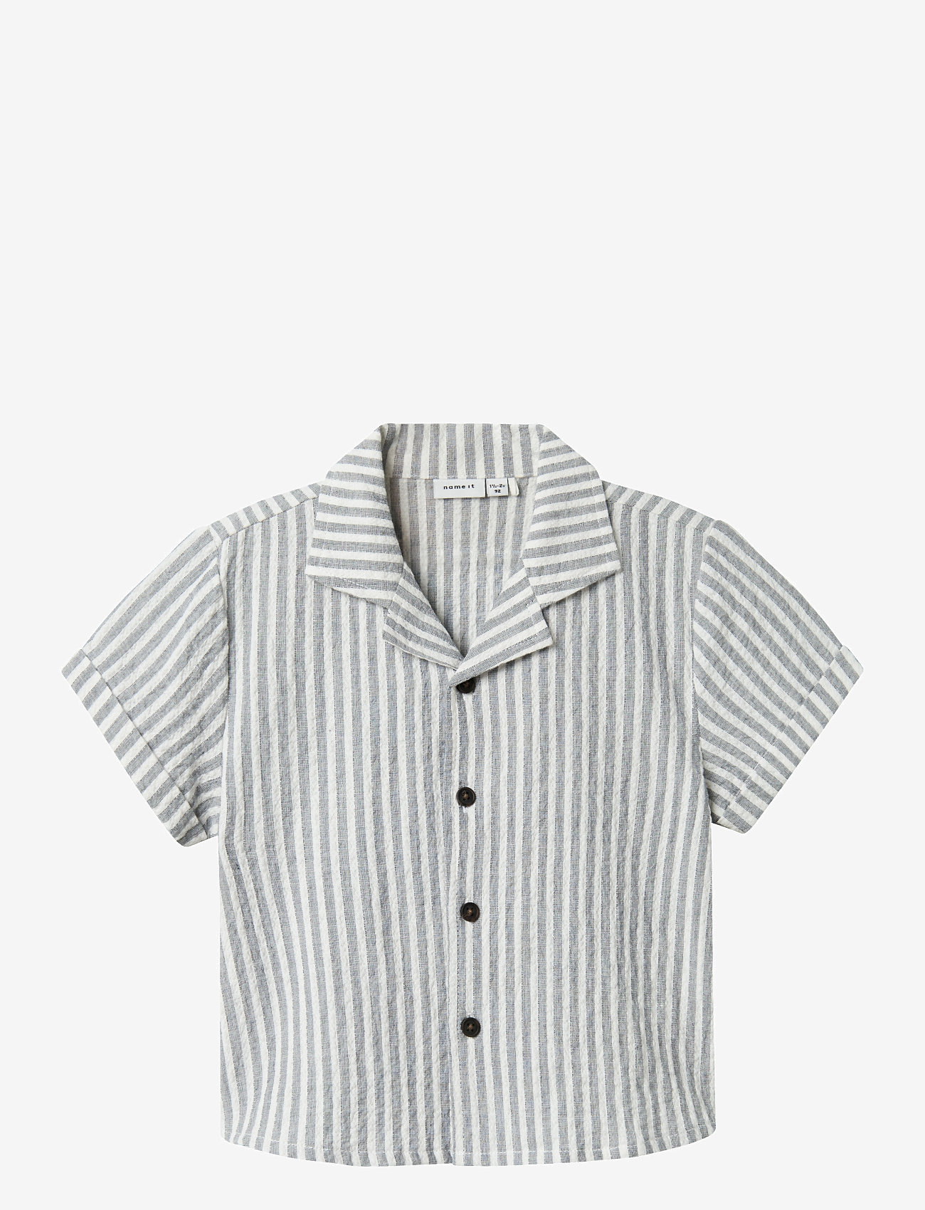 name it - NMMFEDENIS SS SHIRT - kortærmede skjorter - navy blazer - 0