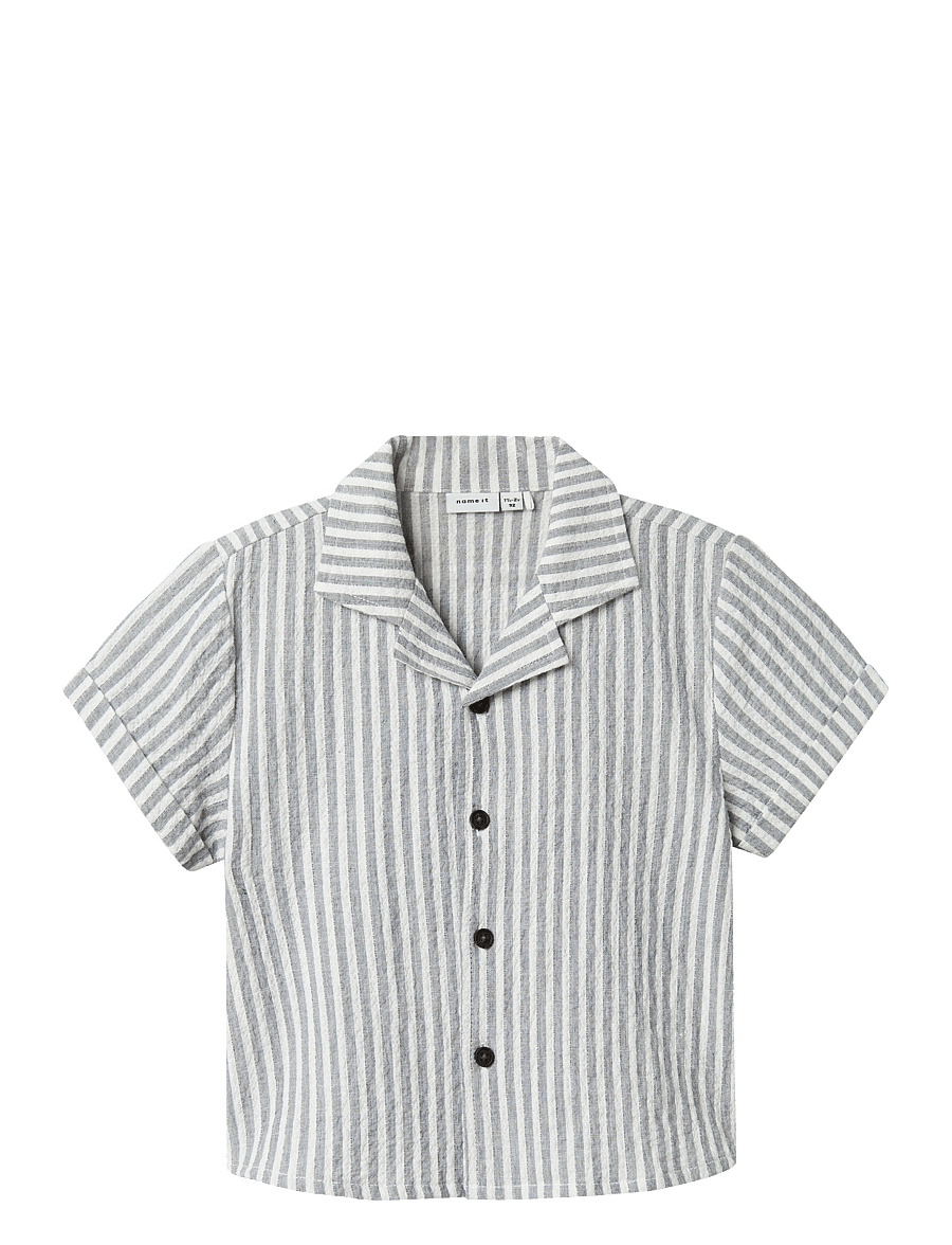 name it - NMMFEDENIS SS SHIRT - kurzärmlige hemden - navy blazer - 0
