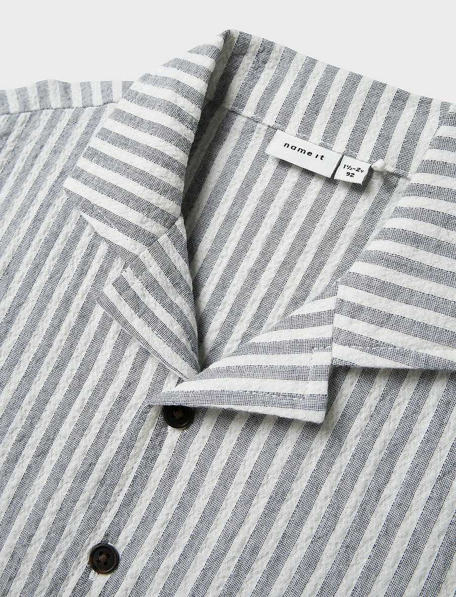 name it - NMMFEDENIS SS SHIRT - kurzärmlige hemden - navy blazer - 2