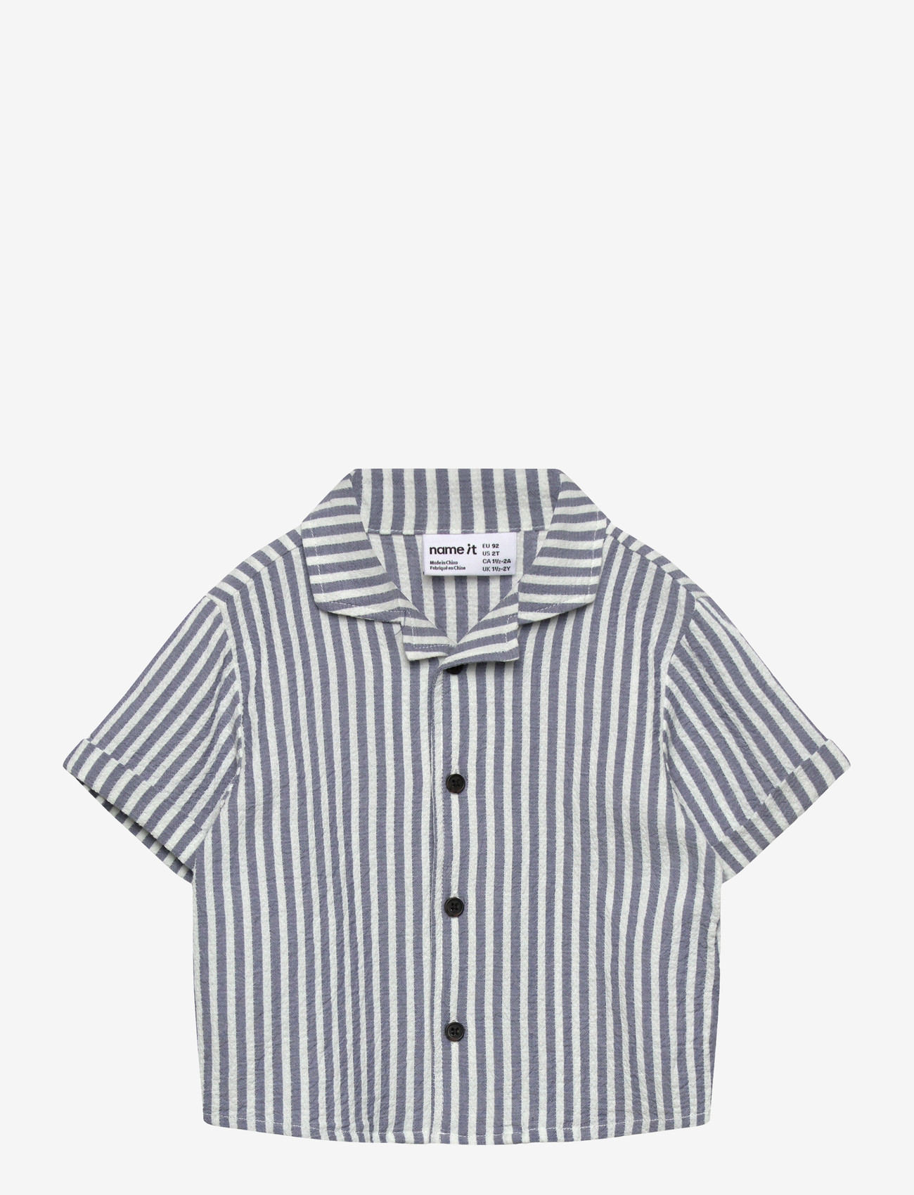 name it - NMMFEDENIS SS SHIRT - short-sleeved shirts - vintage indigo - 0