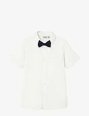 name it - NKMDEMOLLE SS SHIRT - kortärmade skjortor - bright white - 0