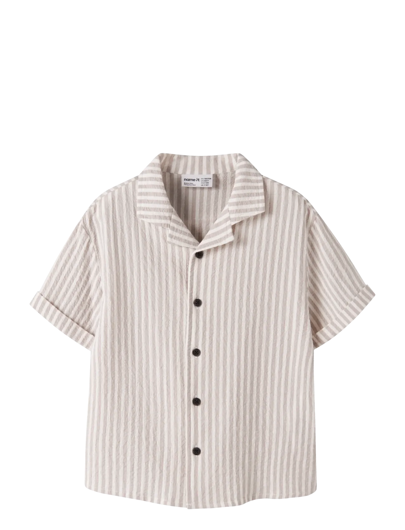 name it NKMFEDENIS SS NREG SHIRT - Inspiration - CHATEAU GRAY / multi