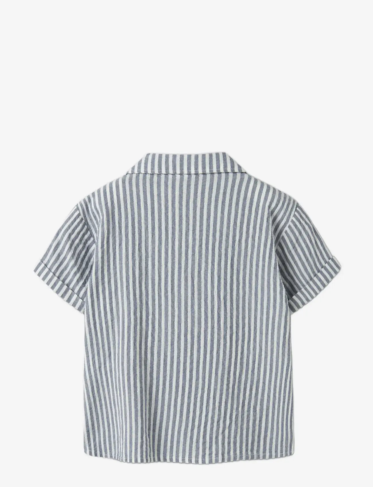name it - NKMFEDENIS SS NREG SHIRT - lühikeste varrukatega särgid - vintage indigo - 1