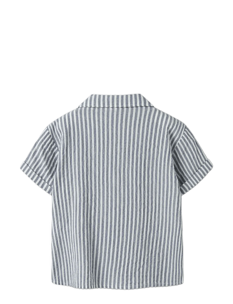 name it - NKMFEDENIS SS NREG SHIRT - kortærmede skjorter - vintage indigo - 1