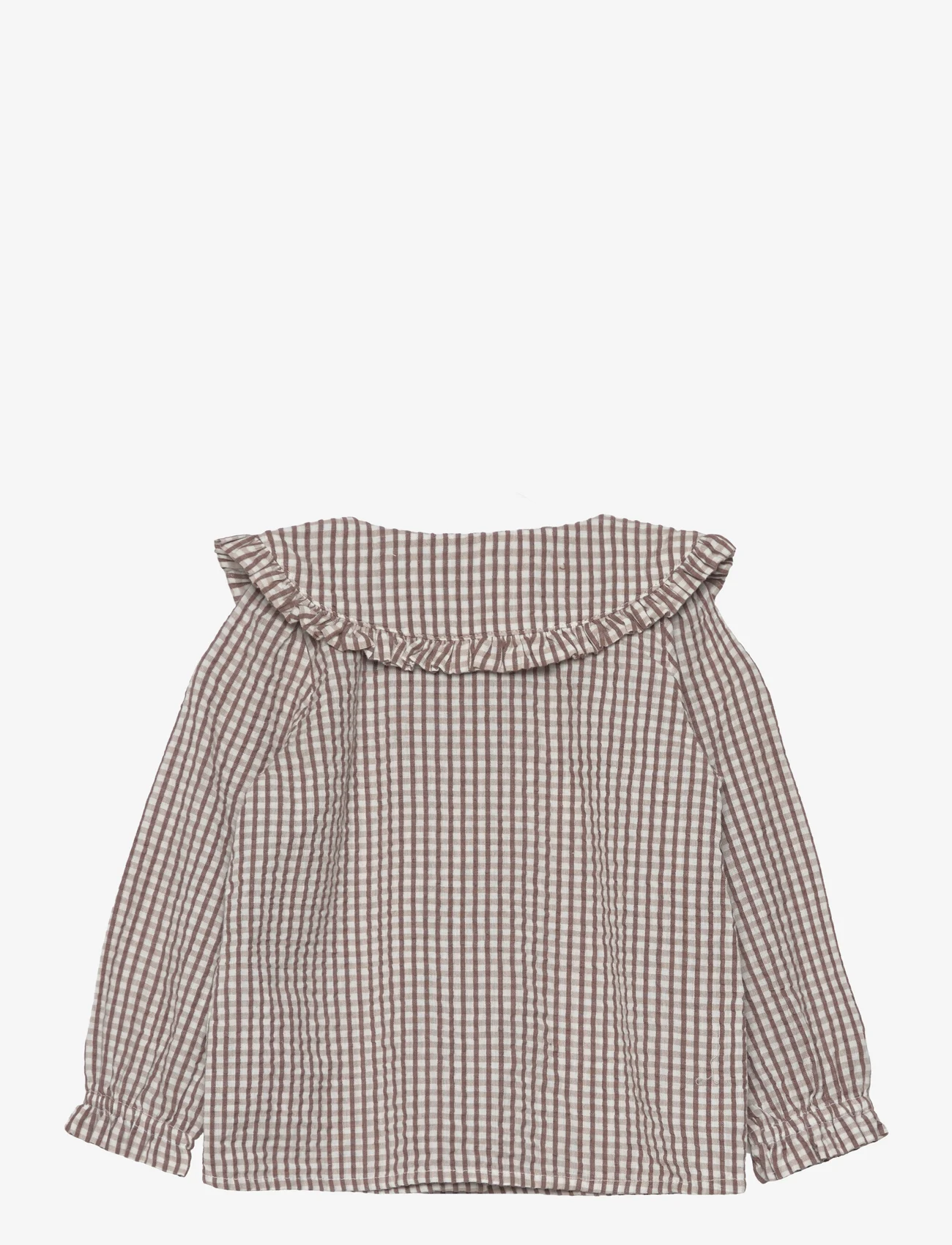 name it - NMFDERILLA LS BLOUSE - kesälöytöjä - deep taupe - 1