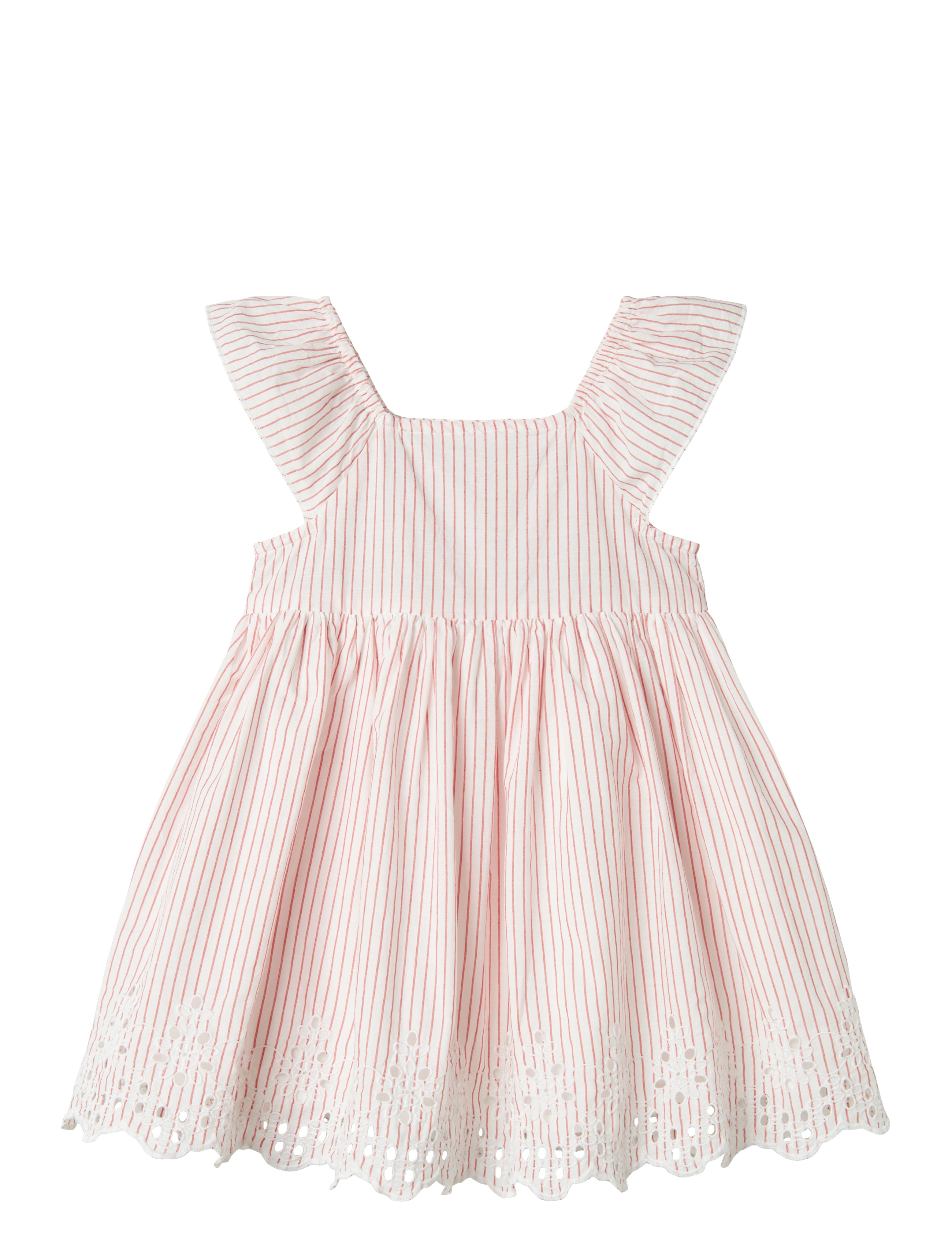 name it NMFFESINNE CAPSL DRESS - 4 for 3 - BRIGHT WHITE / pink/rose