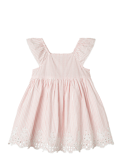 name it NMFFESINNE CAPSL DRESS - Klänningar & Kjolar - BRIGHT WHITE / pink/rose