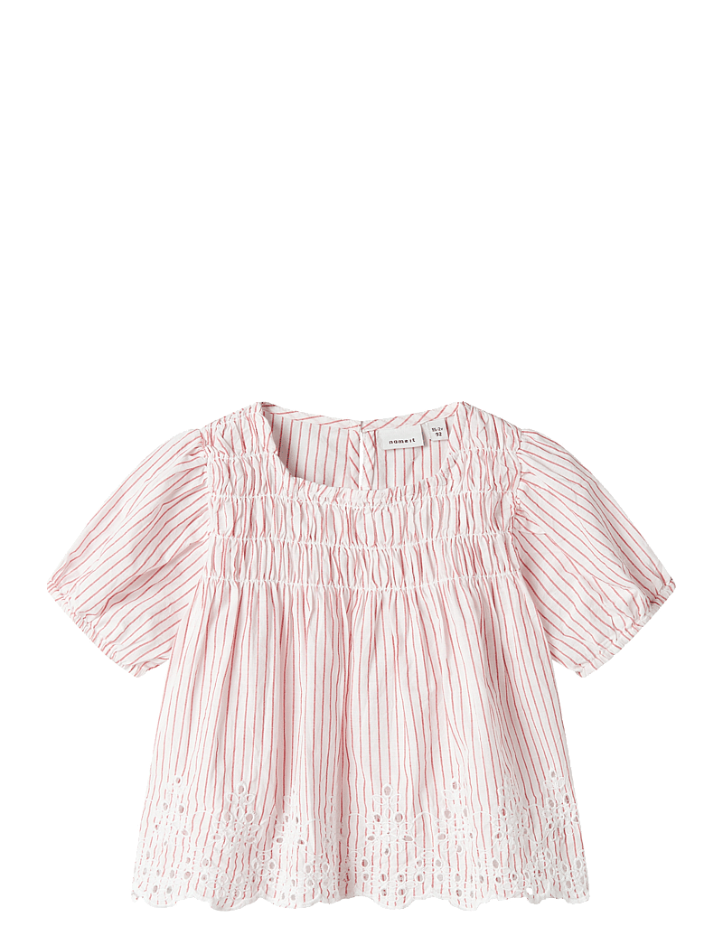 name it - NMFFESINNE SS TOP - pluusid ja tuunikad - bright white - 0