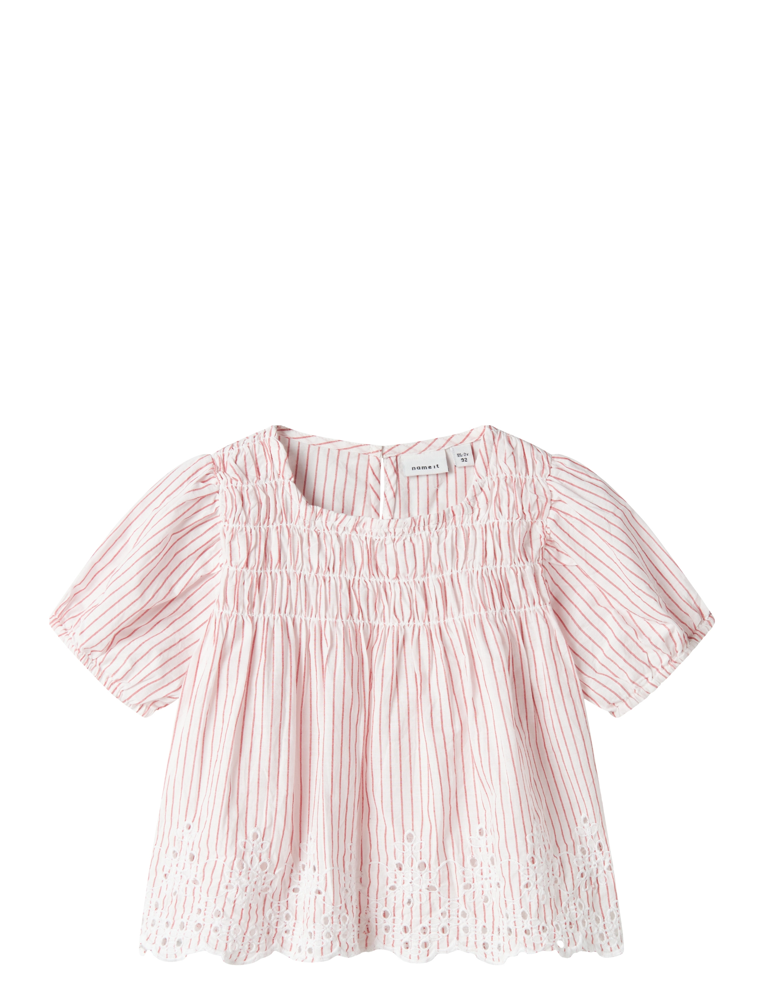 name it NMFFESINNE SS TOP - Overdele - BRIGHT WHITE / red