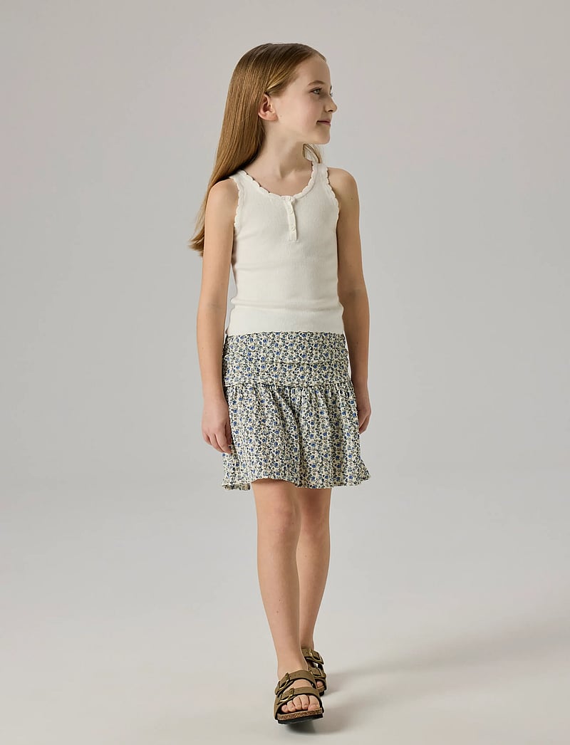 name it - NKFFILISA KNIT STRAP TOP - Ærmeløs undertrøje - cloud dancer - 2