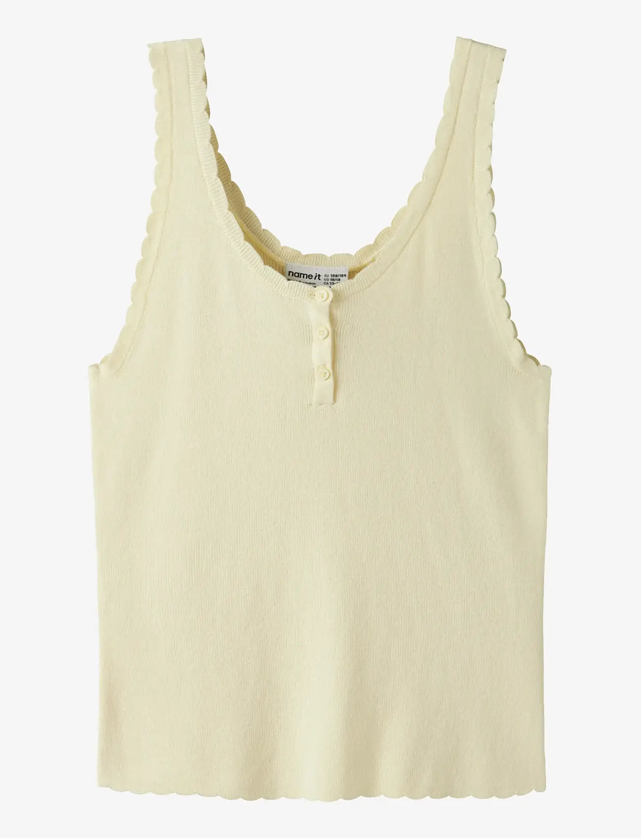 name it - NKFFILISA KNIT STRAP TOP - Ärmellose - pear sorbet - 0