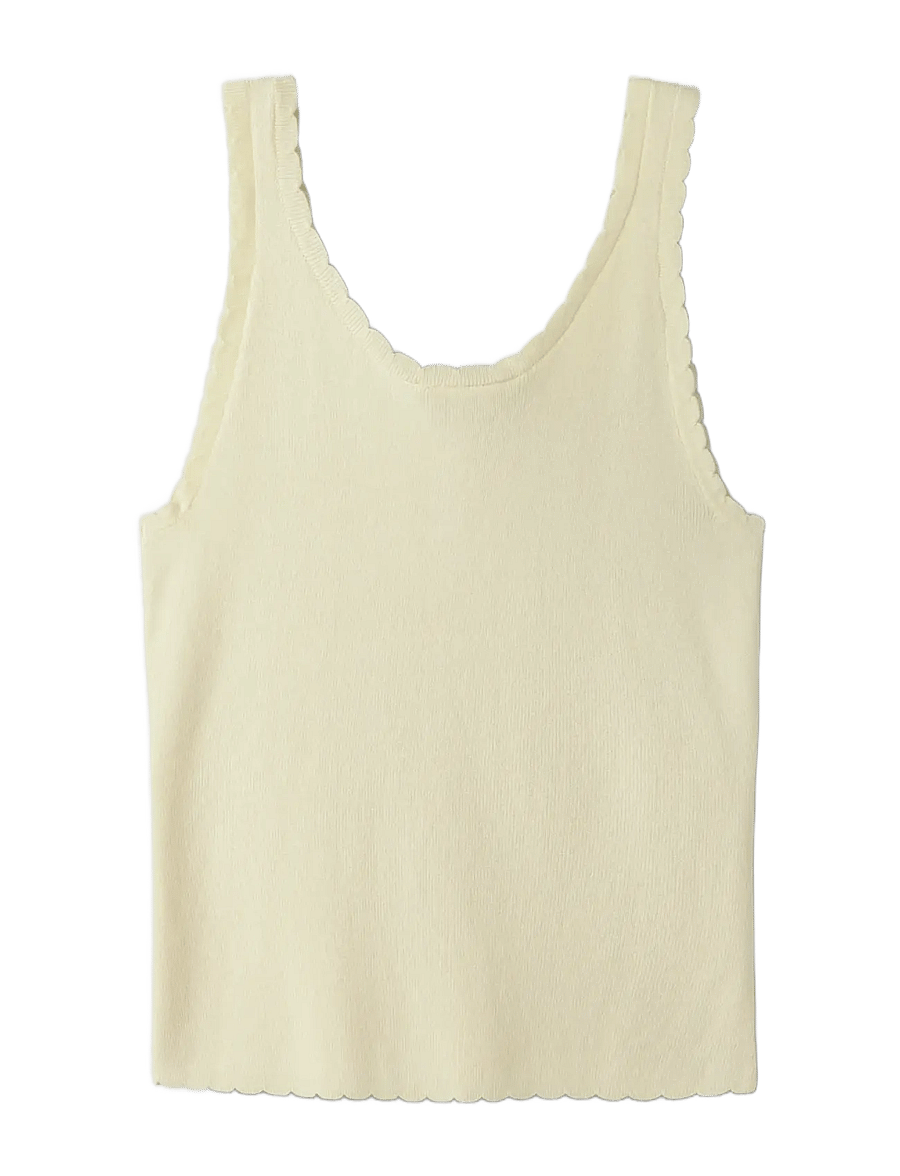 name it - NKFFILISA KNIT STRAP TOP - linnen - pear sorbet - 1