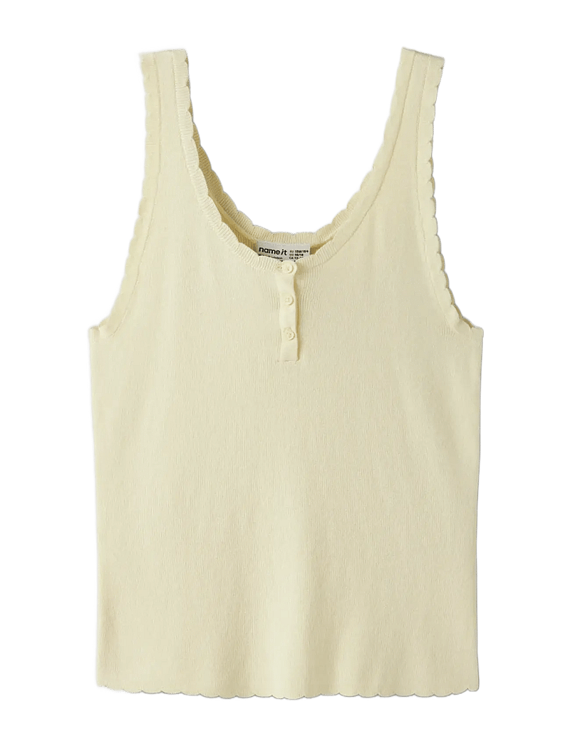 name it - NKFFILISA KNIT STRAP TOP - Ærmeløs undertrøje - pear sorbet - 2