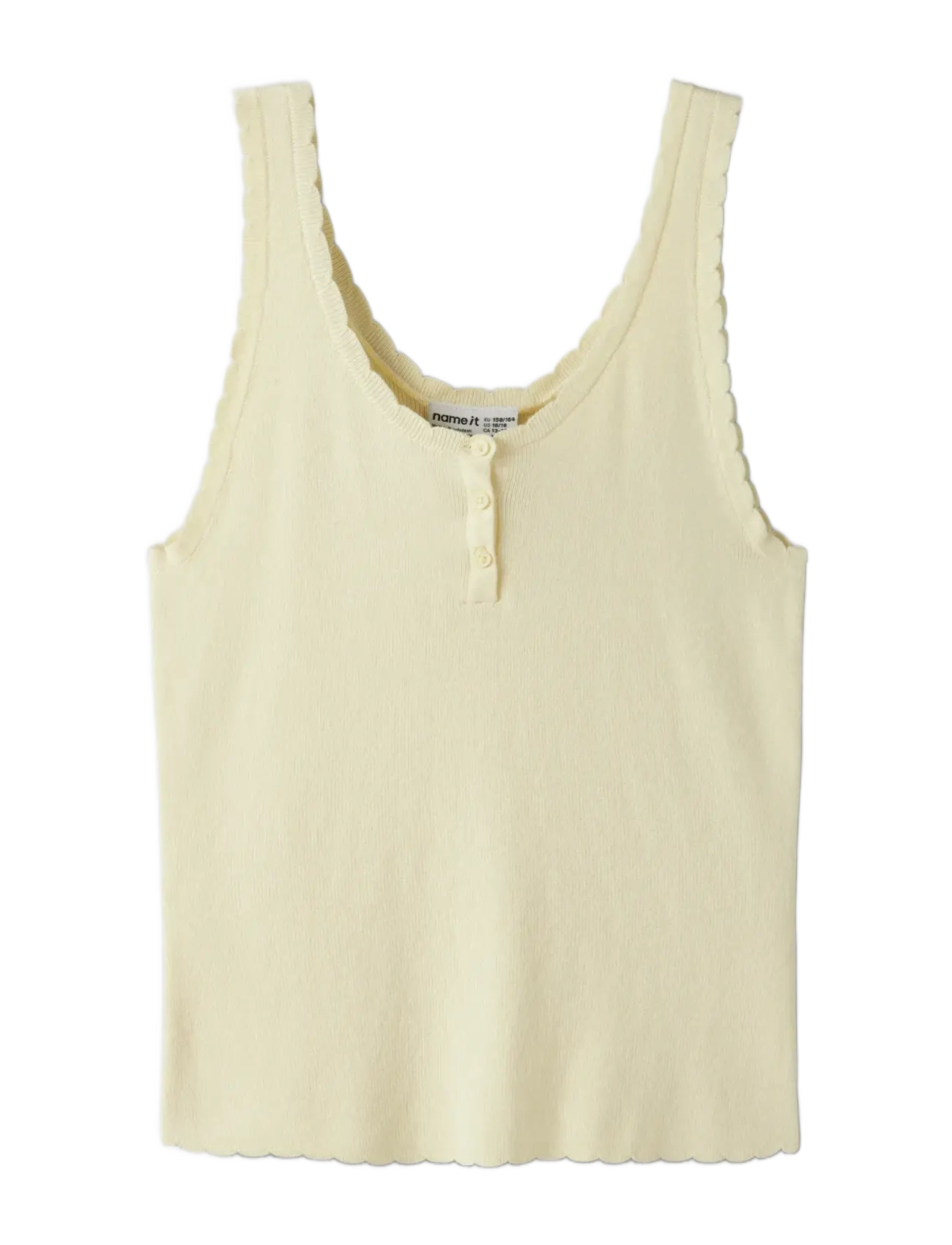 name it - NKFFILISA KNIT STRAP TOP - tanktops - pear sorbet - 2