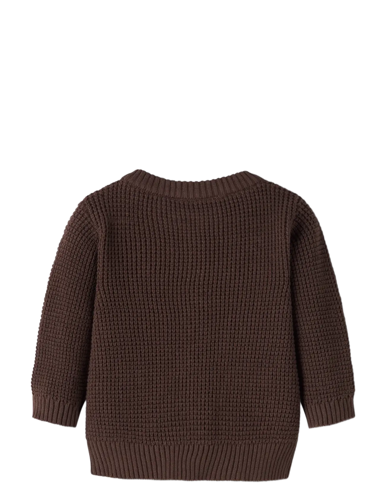 name it - NBNBUBBA LS KNIT CARD NOOS - cardigans - french roast - 1