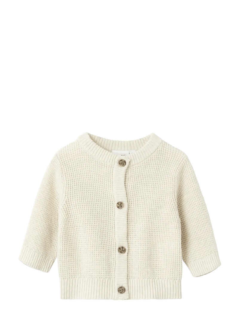 name it - NBNBUBBA LS KNIT CARD NOOS - koftor - peyote melange - 1