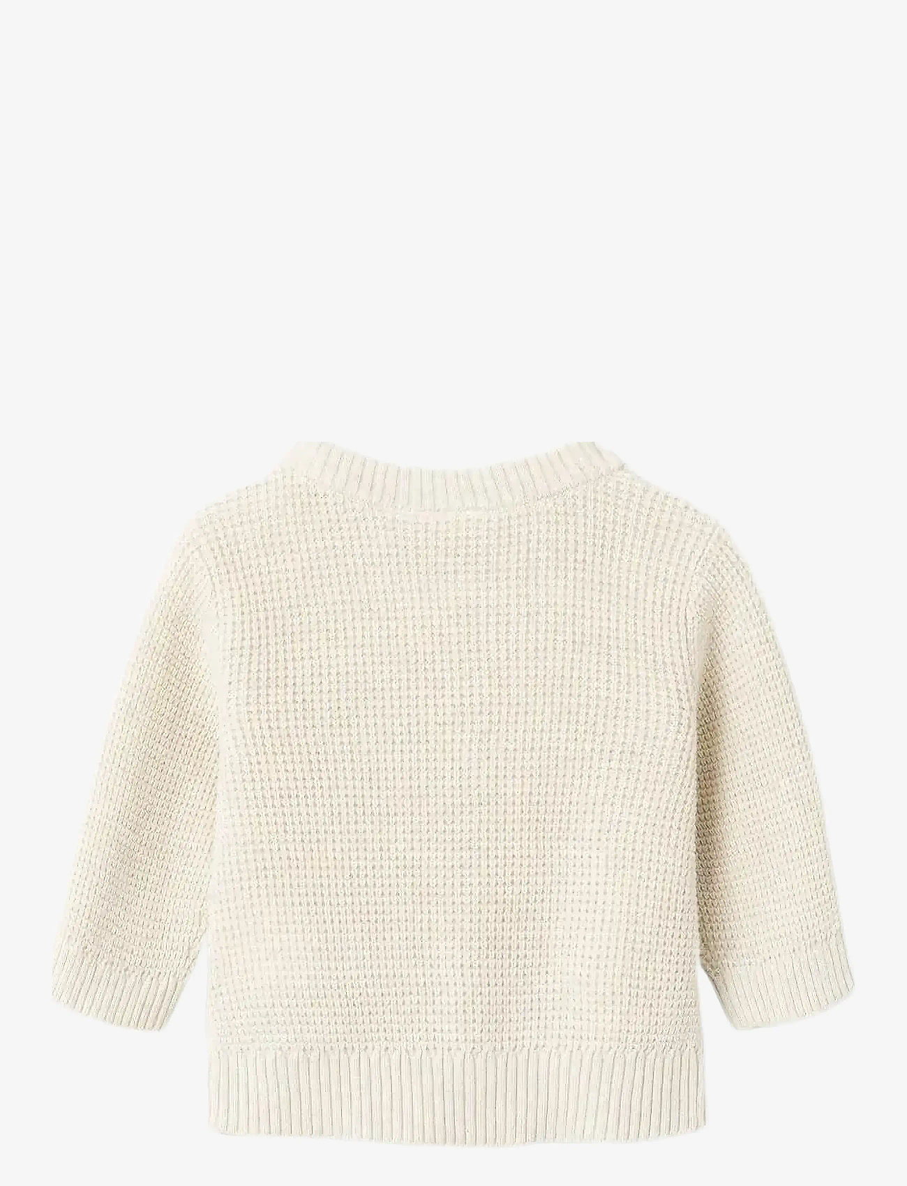 name it - NBNBUBBA LS KNIT CARD NOOS - koftor - peyote melange - 2