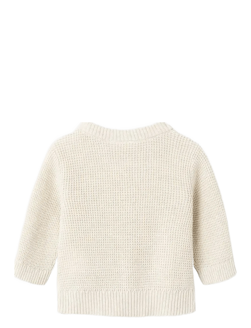 name it - NBNBUBBA LS KNIT CARD NOOS - koftor - peyote melange - 2