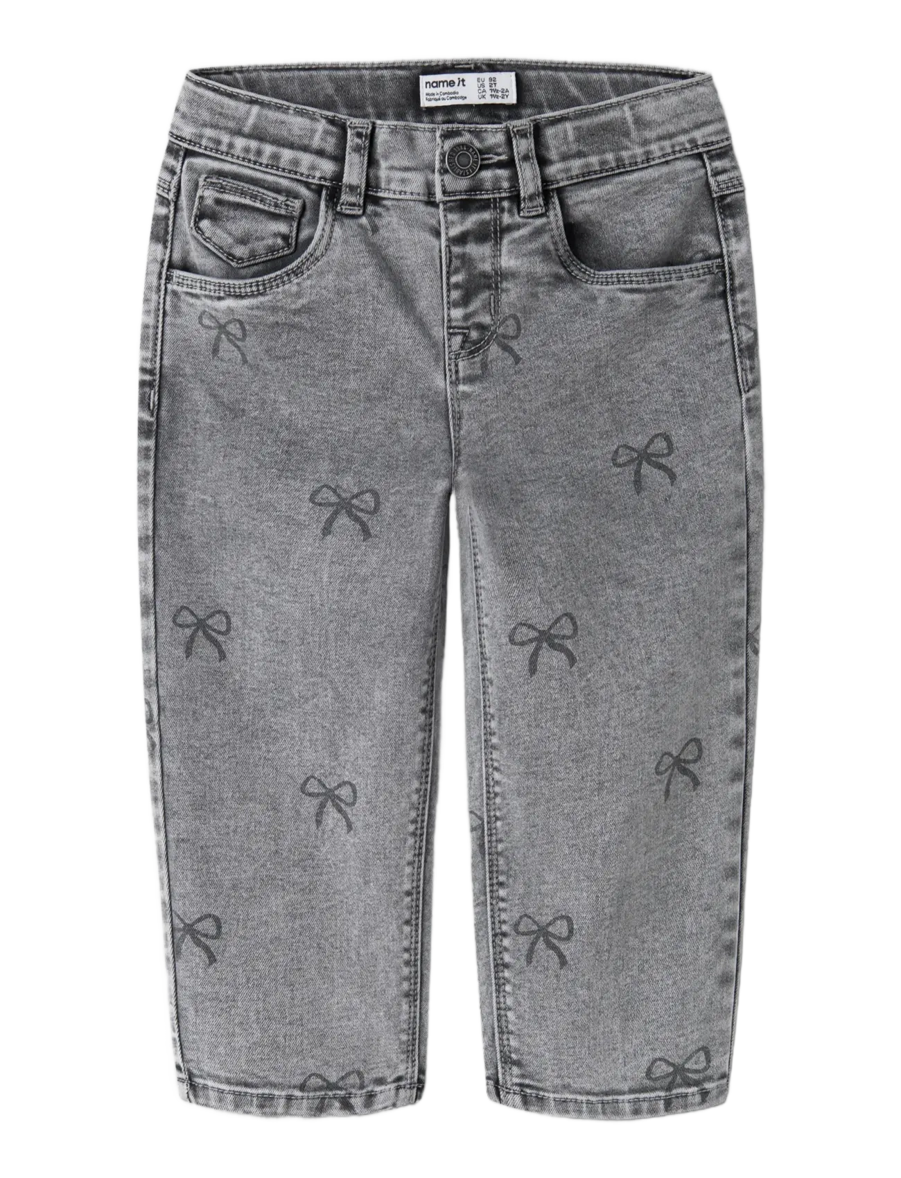 name it - NMFBELLA MOM SHAPED JEANS 3555-ON NOOS - sirged teksad - light grey denim - 2