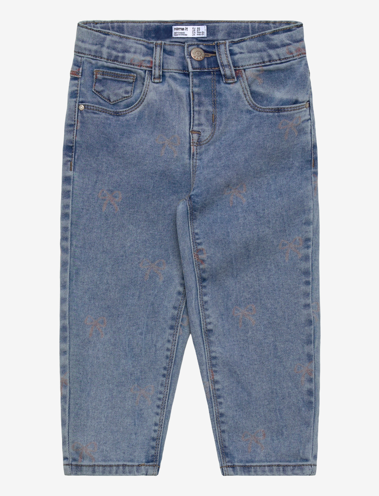 name it - NMFBELLA MOM SHAPED JEANS 3555-ON NOOS - tavalised teksad - medium blue denim - 1