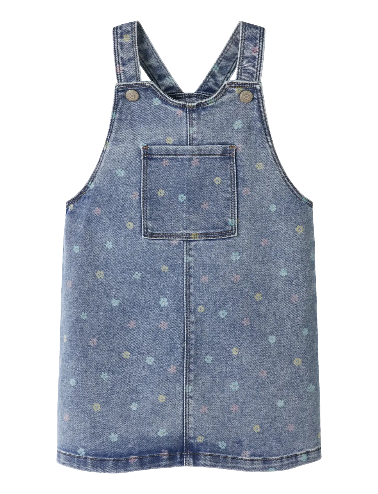 name it Nmfrosa Short Dnm Bibskirt 3555-On Noos, 98, Blue, Underdele > Lækre Bukser, Børn