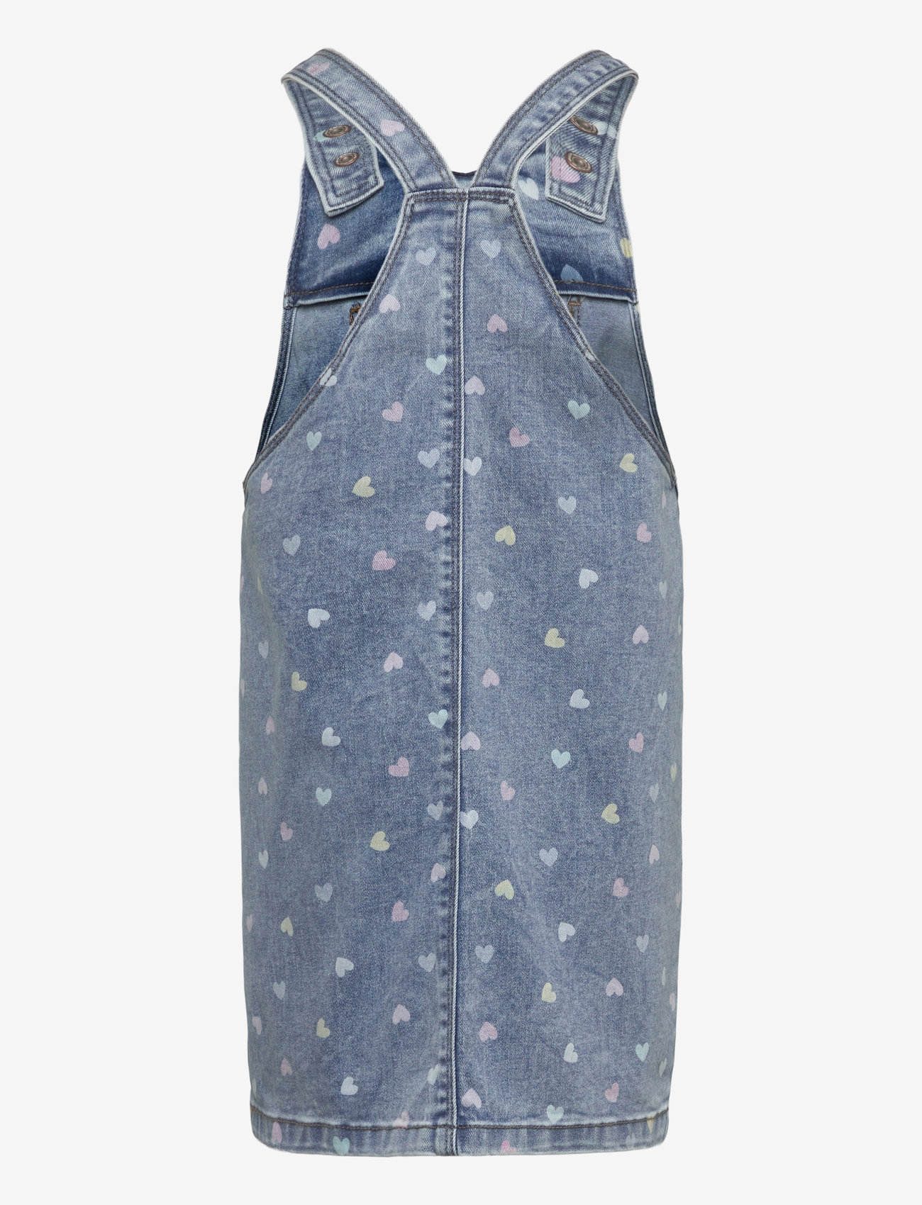 name it - NMFROSA SHORT DNM BIBSKIRT 3555-ON - hängselbyxor - medium blue denim - 2
